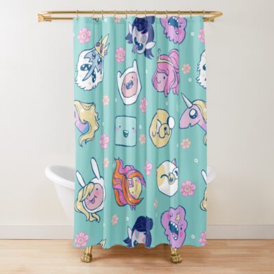 Adventure Time Friends 1 Shower Curtain