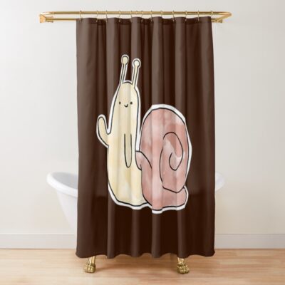 Adventure Time Snail Friend Shower Curtain