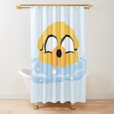 Bubble Bath Jake Adventure Time Shower Curtain