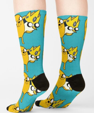 Alternative view of Jake Holds Gunter In His Arms From Adventuretime Socks