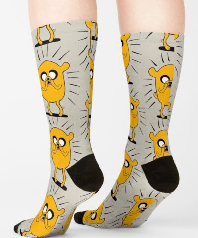 Alternative view of Adventure Time Jake The Dog In Shock Color Socks