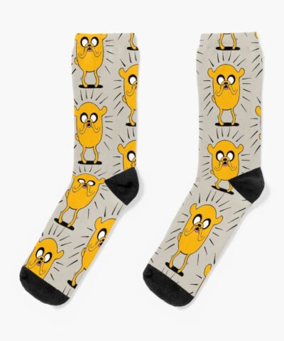 Adventure Time Jake The Dog In Shock Color Socks