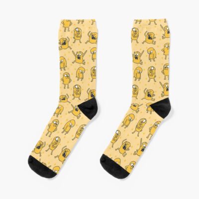 Jake Pattern Adventure Time Socks