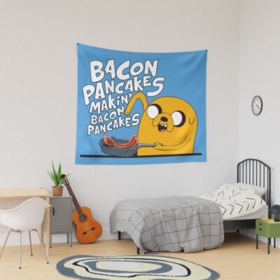 Making Bacon Pancakes Adventure Time Tapestry