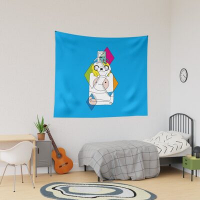 Finn Jake Bmo Classic Design Adventure Time Tapestry