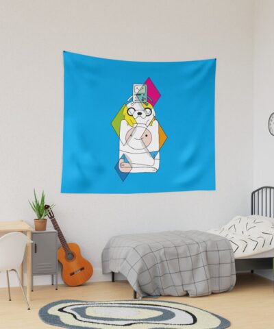 Finn Jake Bmo Classic Design Adventure Time Tapestry